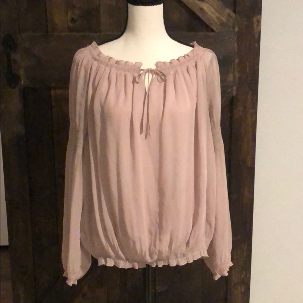 Cute light pink boho pirate shirt